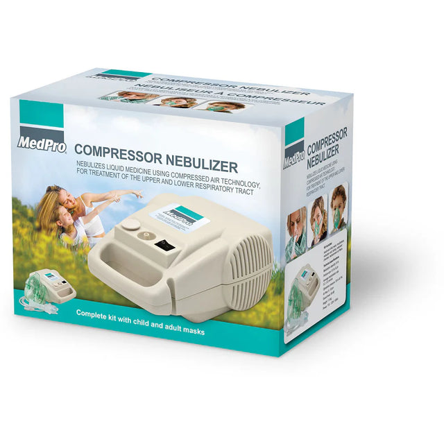 Medpro Compressor Nebulizer Complete Kit With Child And Adult Masks - BeHope
