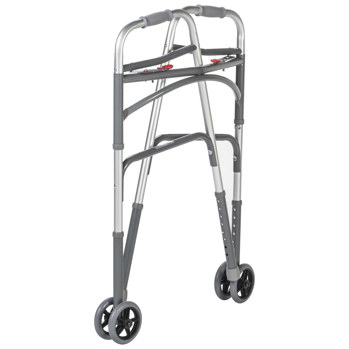 Heavy Duty Bariatric Two Button Walker With Wheels - BeHope