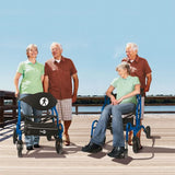 Hugo Navigator Side-folding Rolling Walker & Transport Chair - BeHope