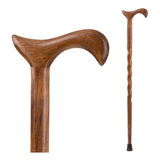 T-Handle Cane Brazos™ Twisted Wood 34 Inch Height Wood Grain - BeHope
