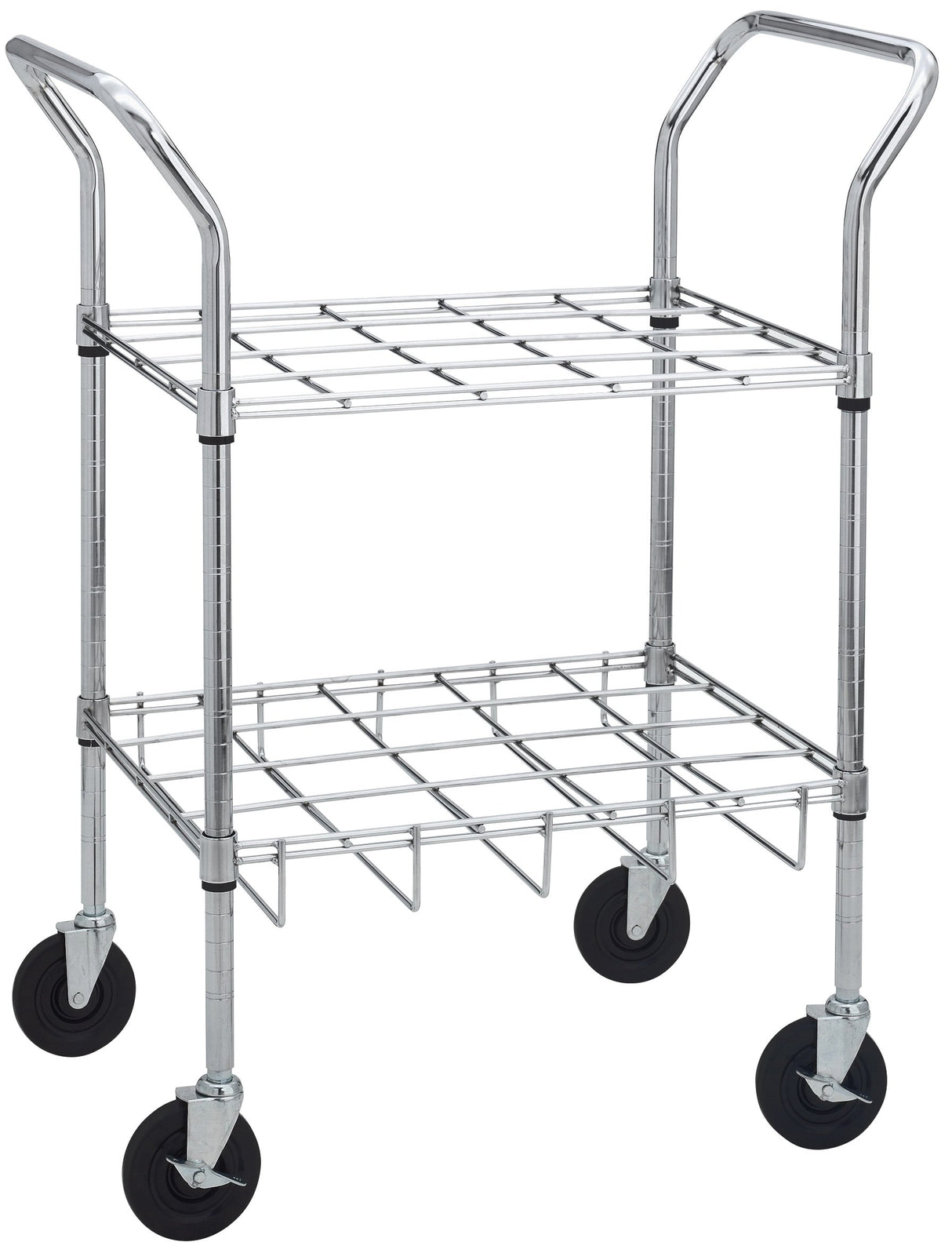 Chrome Oxygen Cylinder Cart - BeHope