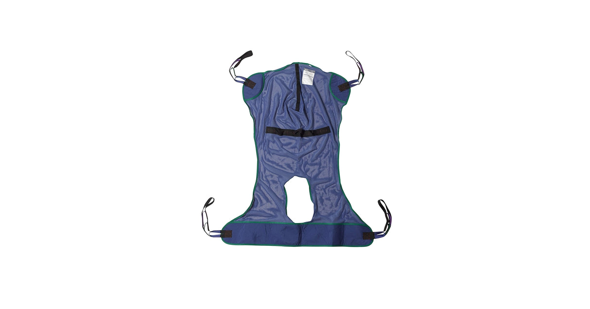 Full Body Patient Lift Sling, Mesh With Commode Cutout, Extra Large - BeHope