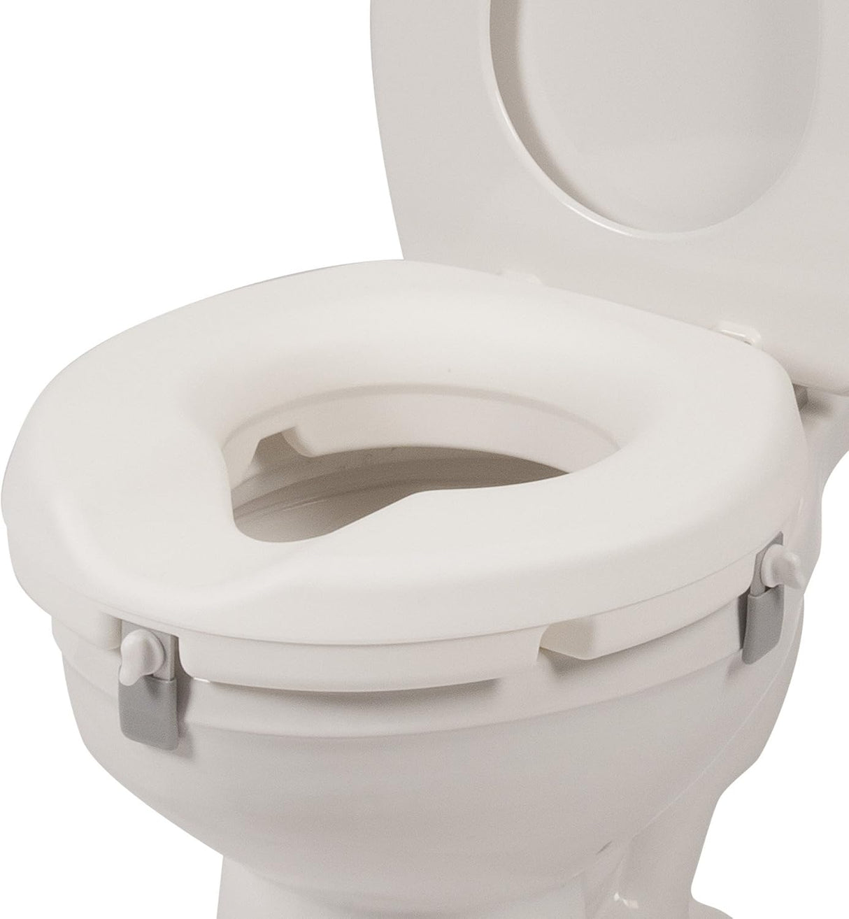 Universal Raised Toilet Seat 3" Round And Elongated Bowl