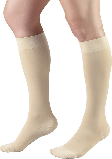 Truform 20-30 mmHg Compression Microfiber Stockings for Men and Women (Pack of 2)