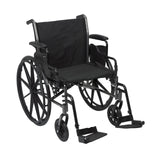 Cruiser Iii Light Weight Wheelchair With Flip Back Removable Arms, Adjustable Height Desk Arms, Swing Away Footrests, 20" - BeHope