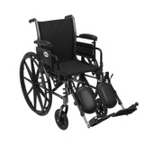 Cruiser Iii Light Weight Wheelchair With Flip Back Removable Arms, Adjustable Height Desk Arms, Swing Away Footrests, 20" - BeHope