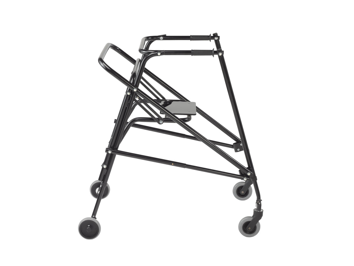 Nimbo 2G Lightweight Posterior Walker with Seat, Extra Large, Emperor Black - BeHope