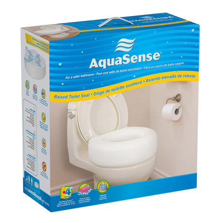 AquaSense Economy Raised Toilet Seat - BeHope