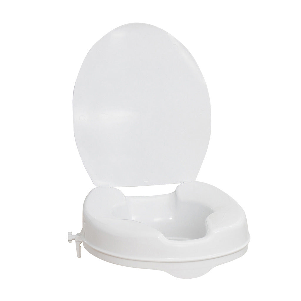 Raised Toilet Seat with Lid, 2" - BeHope