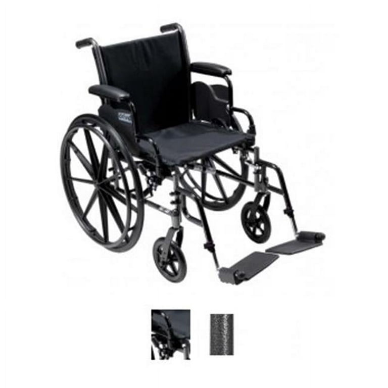 Cruiser Iii Light Weight Wheelchair With Flip Back Removable Arms, Desk Arms, Swing Away Footrests, 20" Seat - BeHope
