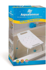 Adjustable Bath And Shower Chair With Non-slip Seat, White - BeHope