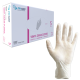 Comfort Vinyl Exam Glove, Powder-free, Clear, Small - Box Of 100 - BeHope