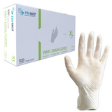 Comfort Vinyl Exam Glove, Powder-free, Clear, X-large - Box Of 100 - Behope