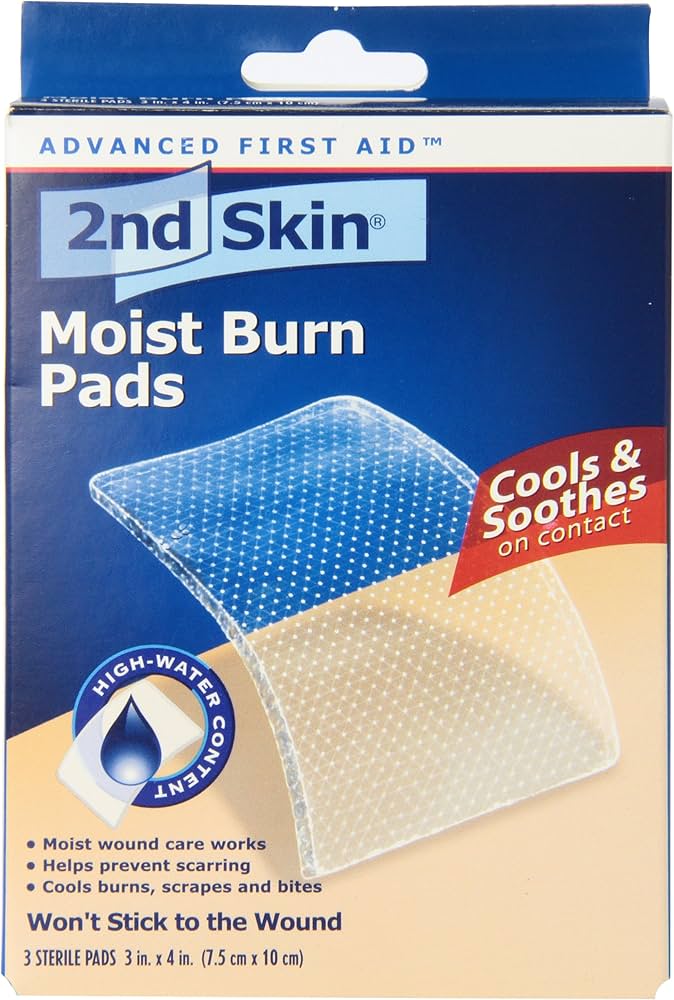 Second Skin Moist Burn Pads, 2" X 3 - Box Of 4 - Behope
