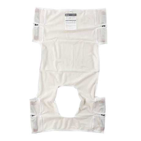 Patient Lift Sling, Polyester Mesh With Commode Cutout - BeHope