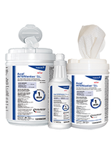 (12/Cs) Tubo/60 Toallitas desinfectantes Accel Intervention 10X10