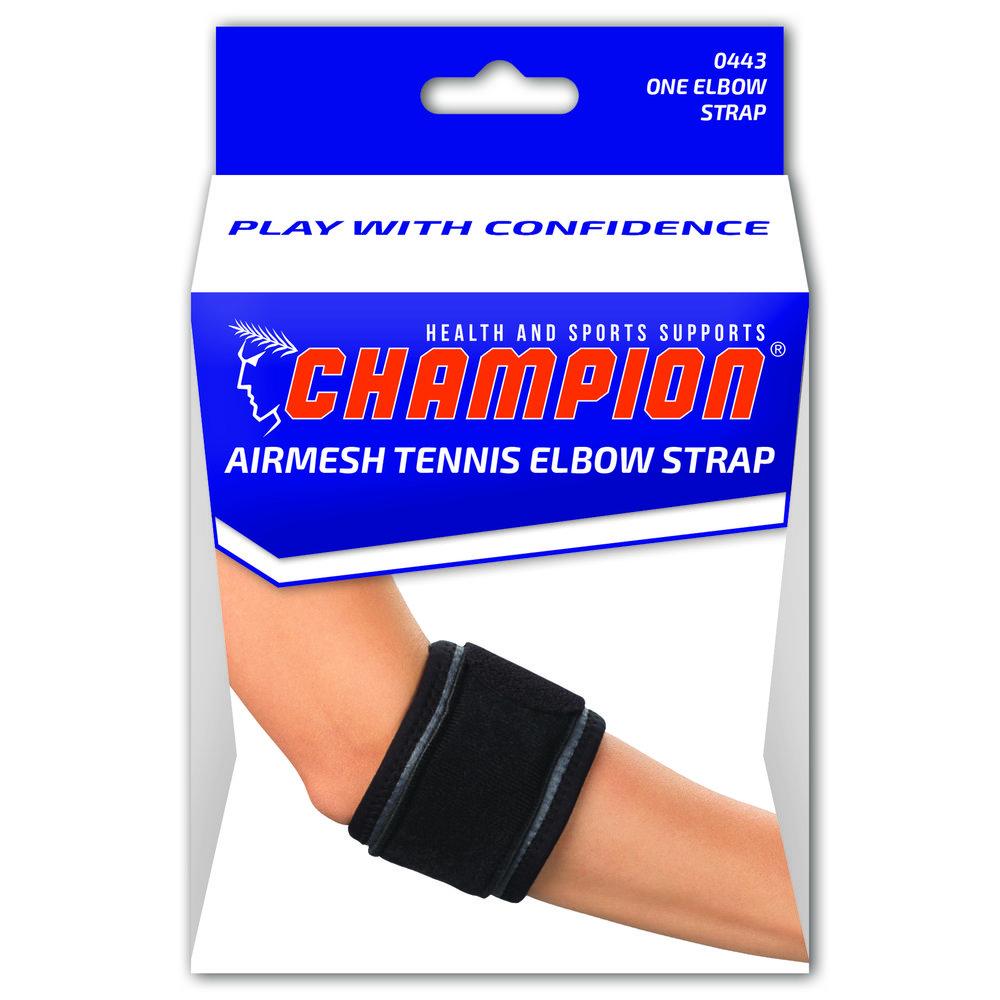 Sangle de coude de tennis Ea/1 noire, standard