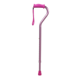 Canne décalée (30-39 po) (unité) ; poignée en silicone, 22 mm (7/8 po) en aluminium, rosace métallique, embout antidérapant, 136 kg (300 lb)