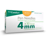 BX/100 SURE COMFORT PEN NEEDLES, 32G, 5/32IN (4MM) MINI - BeHope