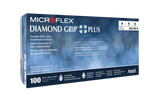 Gants en latex Diamond Grip Plus, taille S, 5,5 mil, manchette 9,6 po, BX/100