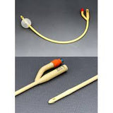 BX/10 AMSINO 2-WAY SILICONE COATED LATEX FOLEY CATHETER, 20FR 5CC - BeHope