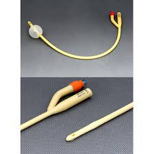 Amsino 2-way Silicone Coated Latex Foley Catheter, 20fr 5cc - Box Of 10 - BeHope
