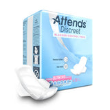 43556 - Attends Discreet Ultrathin Pads L-9" W-3.5" - 24 Bags Of 20
