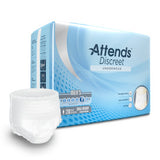 43550 - ATTENDS DISCREET UNDERWEAR, MALE, S/M - 4 BAGS OF 20 - BeHope