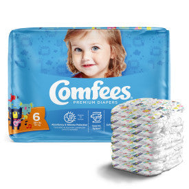 Comfees Baby Diapers, Size 6