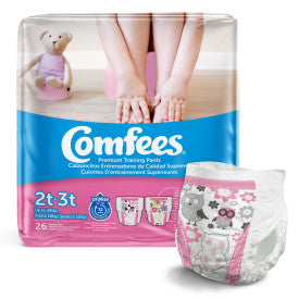 Pantalones de entrenamiento Comfees para niñas, 2T/3T