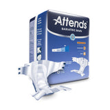 Attends Bariatric Briefs, 3x-large - Waist Size Up To 85" - 100" - 4 Bags Of 12