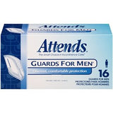 25051 - Attends Guards For Men - Anatomical Cup Shape - 4 Boxes Of 16