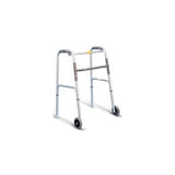 Airgo One Touch Button Folding Walker With 5" Wheels And Glide Skis - BeHope