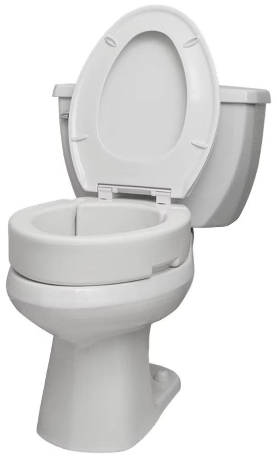 Hinged Toilet Seat Riser, Standard Seat - BeHope