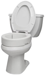 Hinged Toilet Seat Riser, Standard Seat - BeHope