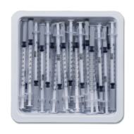 Bd Allergist Tray With Precisionglide Permanently Attached Needle 1ml 27g X 1/2" Regular Bevel Sterile - BeHope