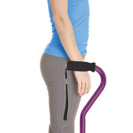 Cane  Offset  Blue Jay Purple with Foam Handle