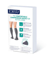 Jobst Activewear 15-20mmhg Knee-high Closed-toe Compression Stocking X-large Black Unisex Latex-freemore Info... - BeHope