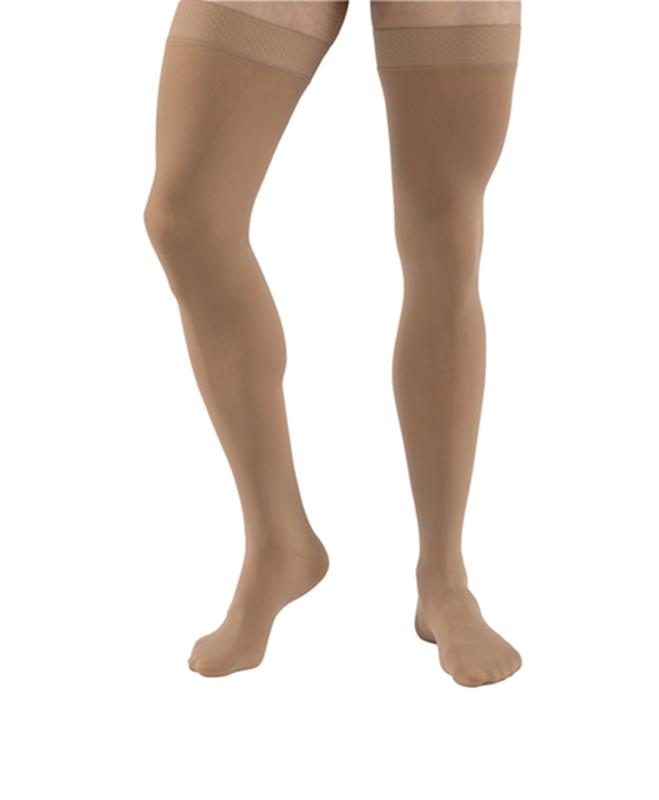 Jobst Relief 20-30mmhg Thigh-high Open-toe Dot-top Compression Stocking Small Beige Unisex Latex-freemore Info... - BeHope