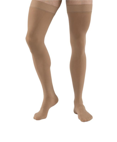 Jobst Relief 20-30mmhg Thigh-high Open-toe Dot-top Compression Stocking Small Beige Unisex Latex-freemore Info... - BeHope