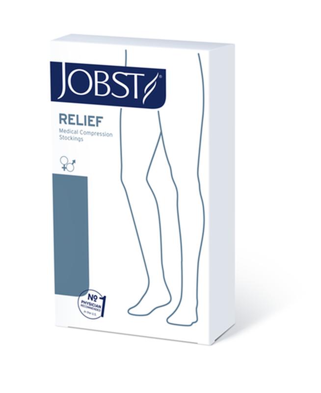 Jobst Relief 20-30mmhg Thigh-high Open-toe Dot-top Compression Stocking Small Beige Unisex Latex-freemore Info... - BeHope