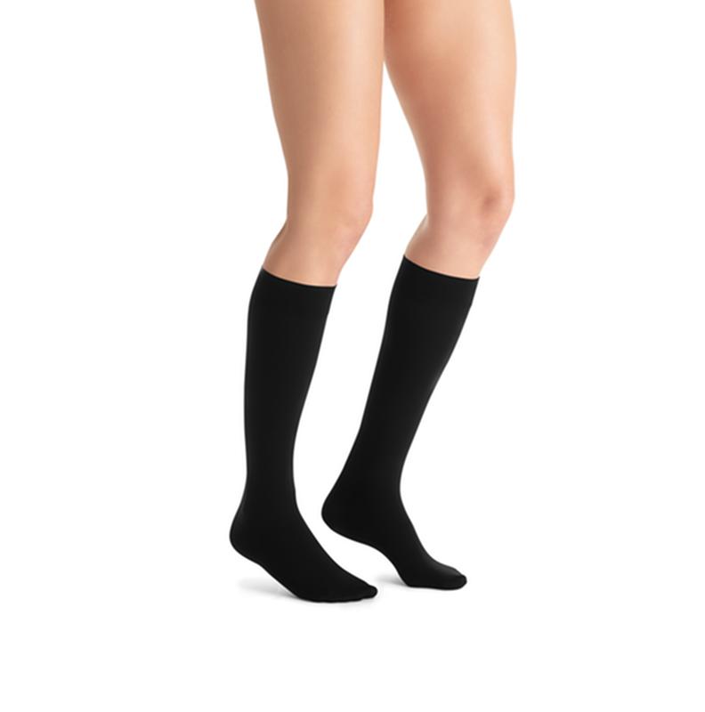 Pr/1 Jobst Softfit - Botas opacas hasta la rodilla con punta cerrada, talla S, 15-20 mmhg, color negro clásico