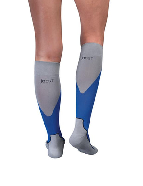 Jobst Sport Stocking Unisex, 15-20mmhg, Md, Royal Blue/grey , Closed Toemore Info... - BeHope