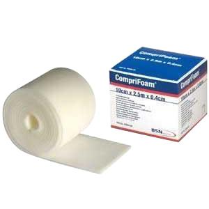 BX/1 COMPRIFOAM POLYURETHANE BANDAGE 10CM X 2.5M X 0.4CM - BeHope