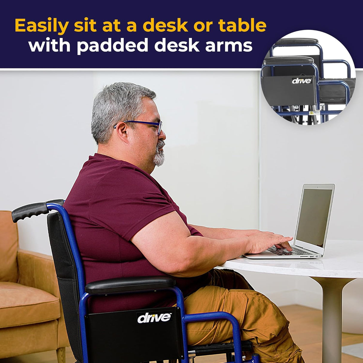 Bariatric Heavy Duty Transport Wheelchair with Swing Away Footrest