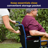 Bariatric Heavy Duty Transport Wheelchair with Swing Away Footrest