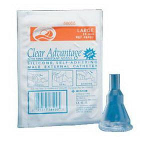 6300 Clear Advantage with Aloe Vera External Catheter, 31mm - Box of 100