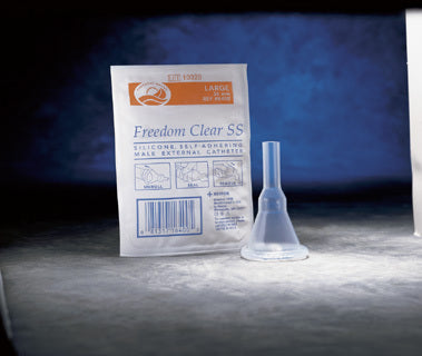 C5210  Freedom Clear "SS" Sport Sheath External Catheter, 28mm - Box of 100