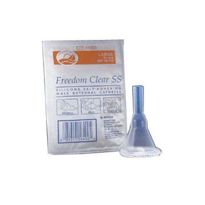 C5410  Freedom Clear "SS" Sport Sheath External Catheter, 35mm - Box of 100