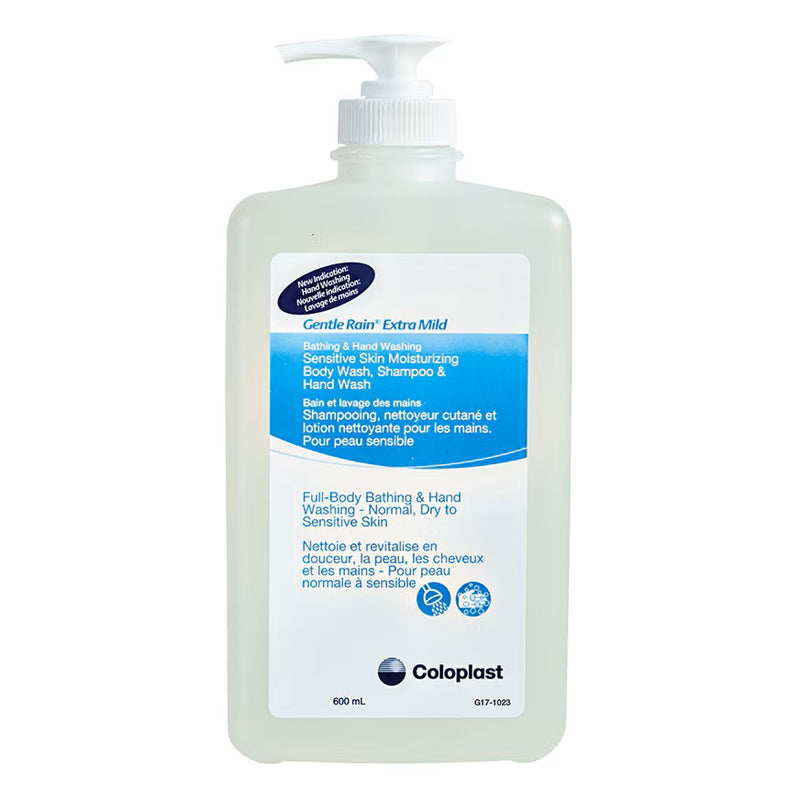 Gentle Rain Extra Mild Body Wash, Shampoo And Hand Wash, Fragrance Free, 600ml - BeHope